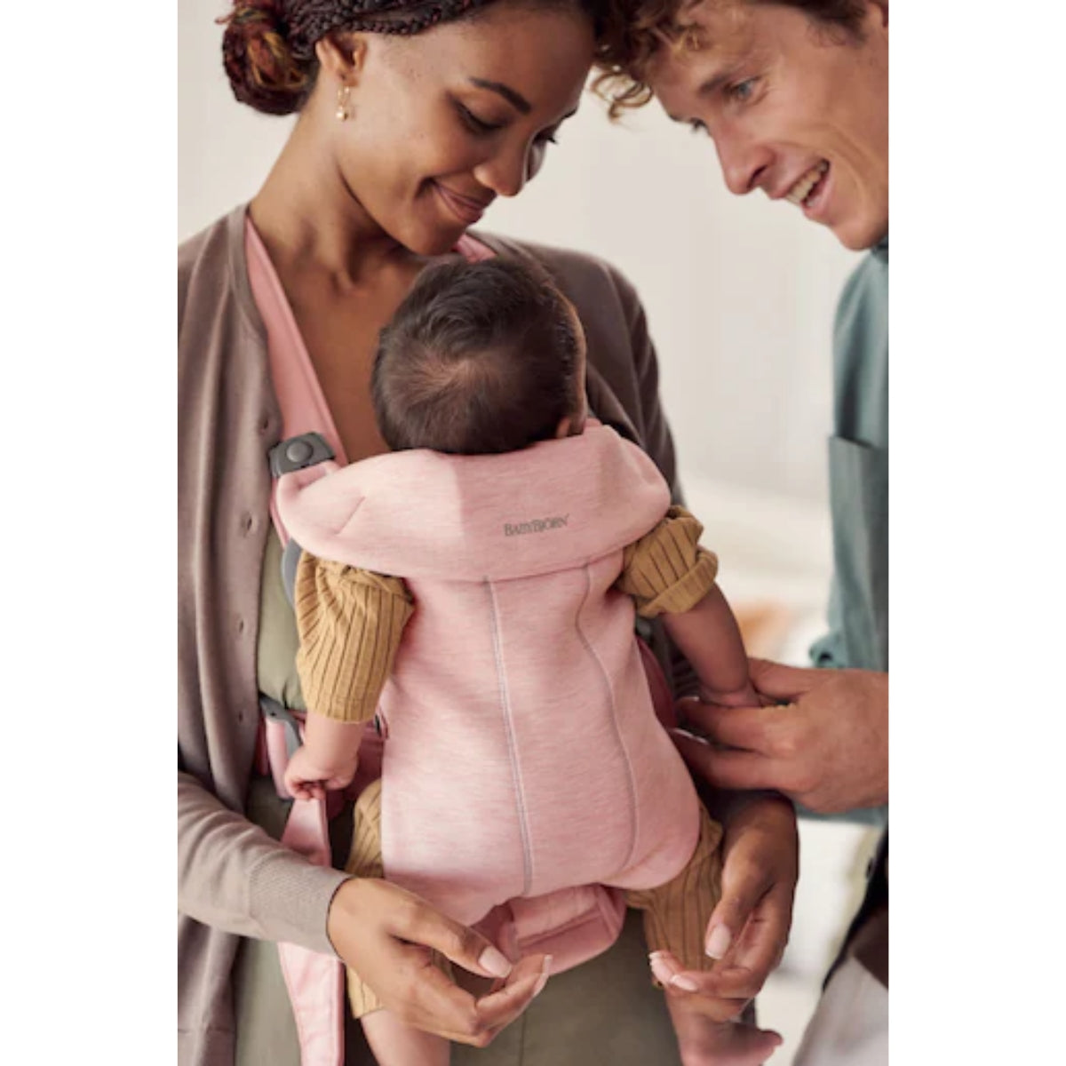 Canguru BabyBjörn Mini 3D Jersey Light Pink