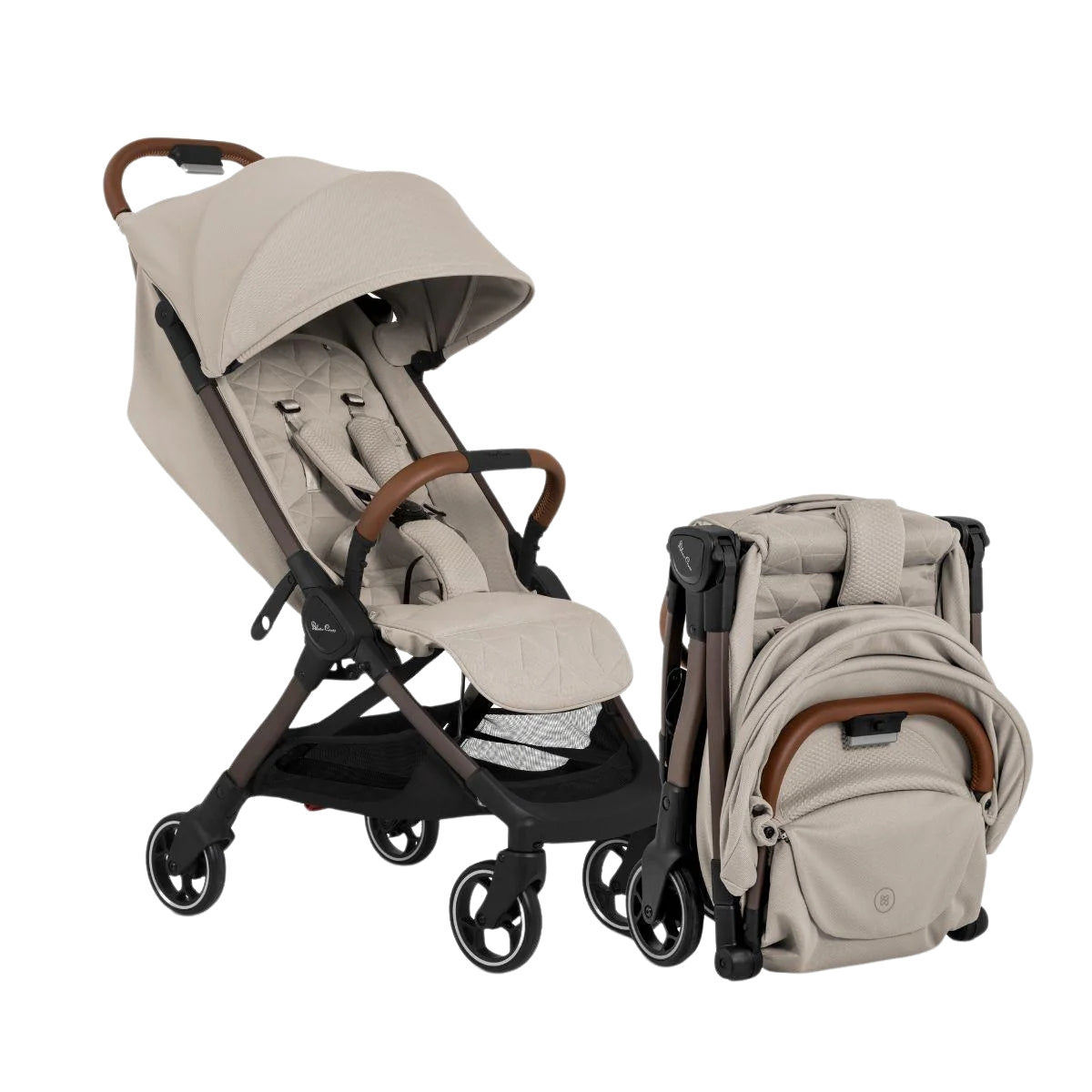 Carrinho de Bebê Compacto Silver Cross Clic - Latte