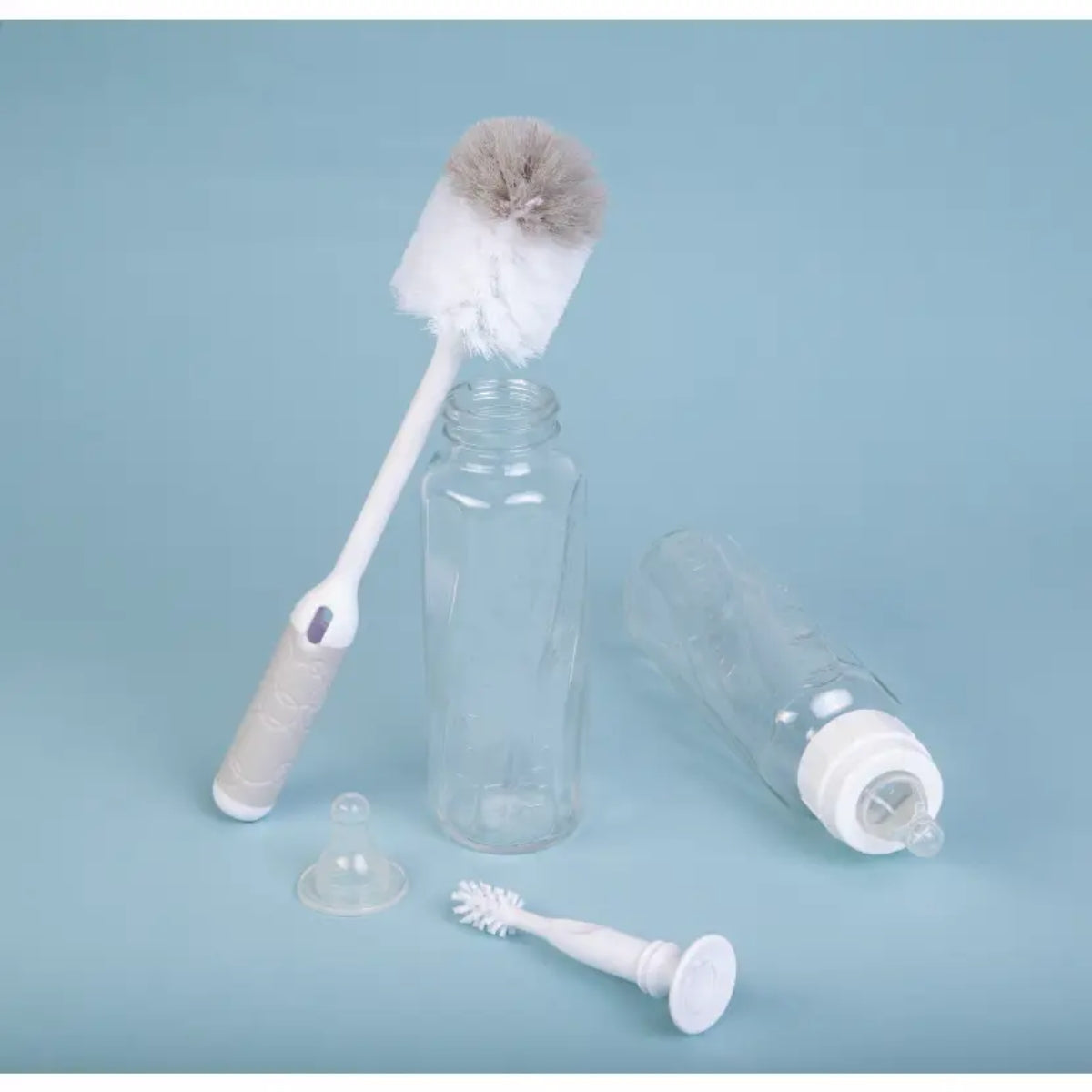 Ubbi Gray Baby Bottle Brush