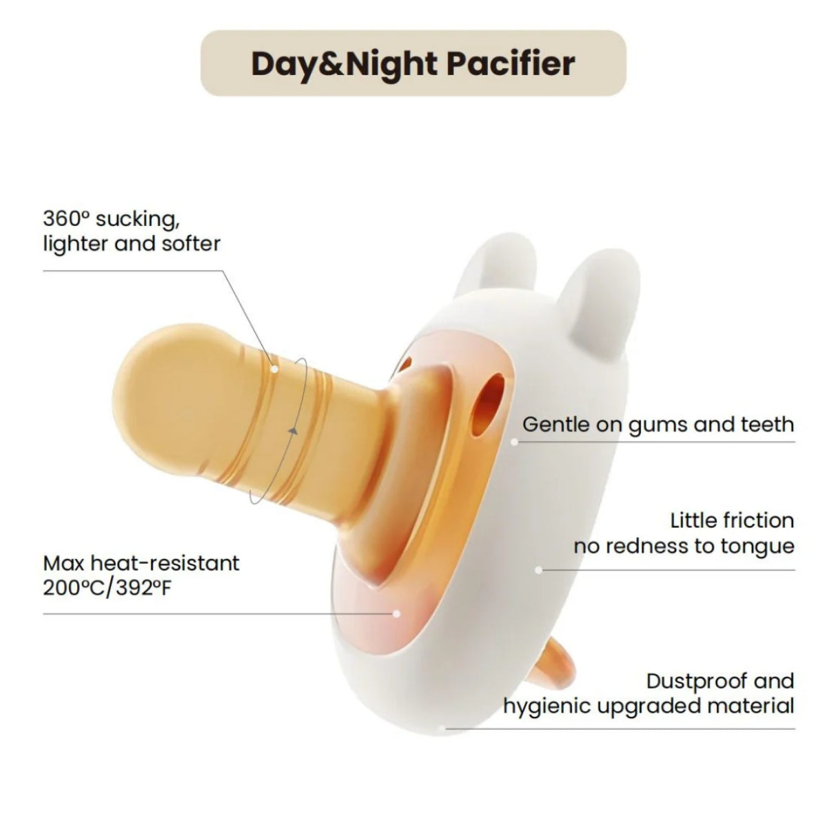 HEORSHE Day & Night Pacifier