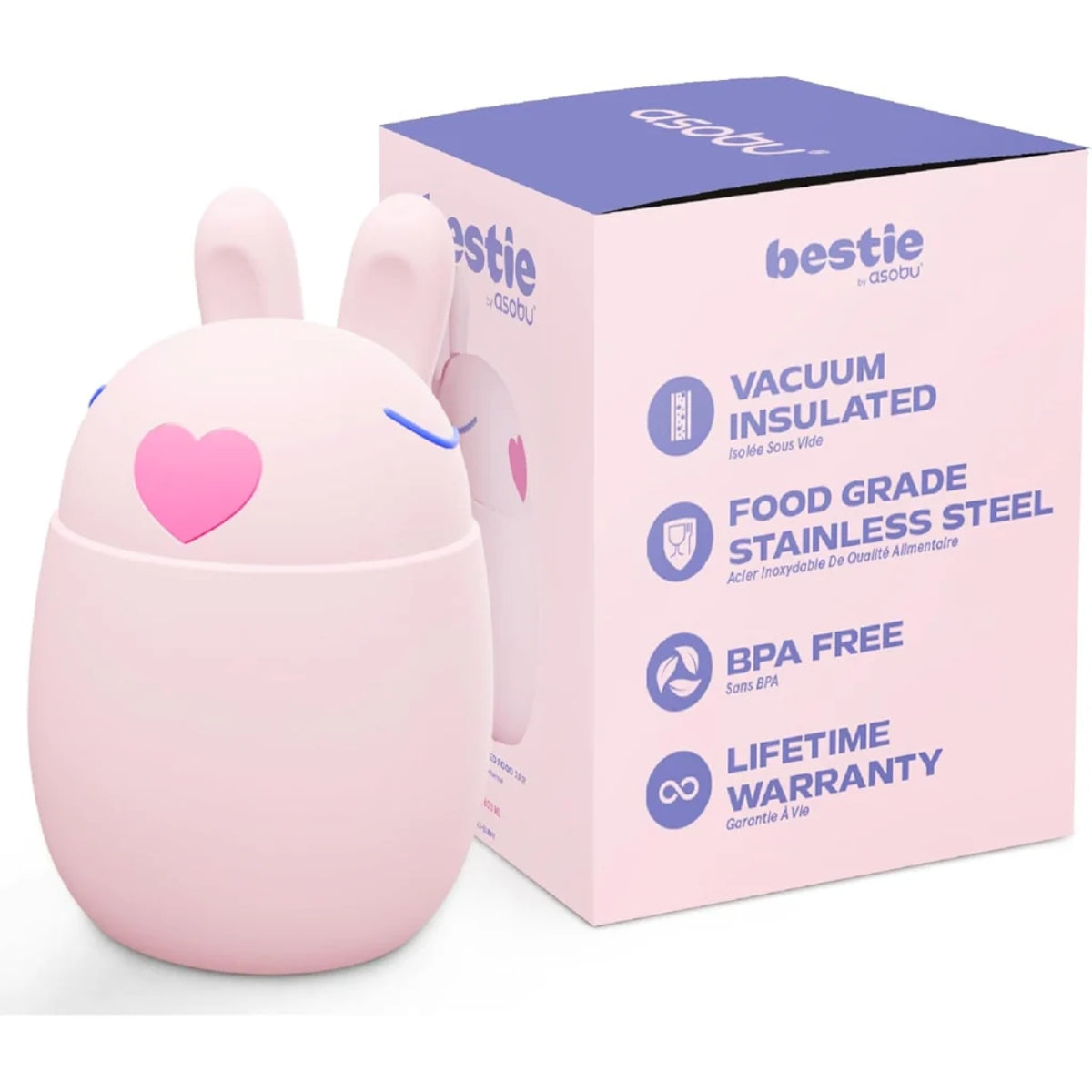 Asobu - Bestie Foodie Kids Insulated Food Jar Bunny