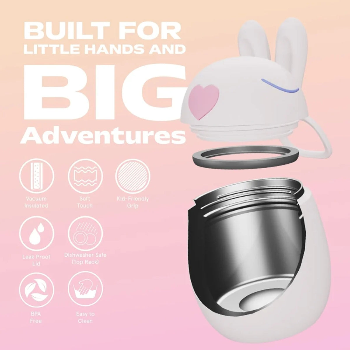 Asobu - Bestie Foodie Kids Insulated Food Jar Bunny