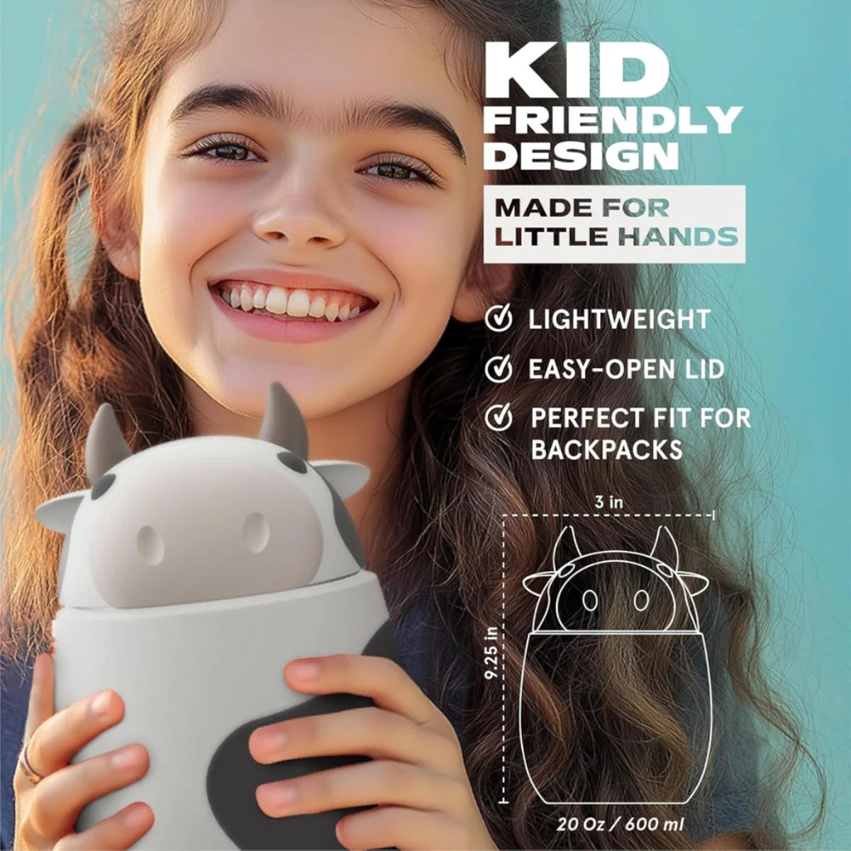 Asobu - Bestie Foodie Kids Insulated Food Jar Cow