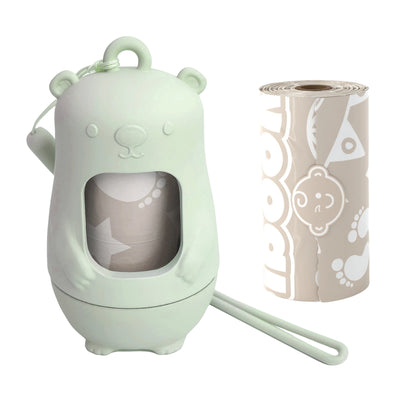 Saco de fraldas Descartáveis Moodie Teddy Bear SAGE GREEN