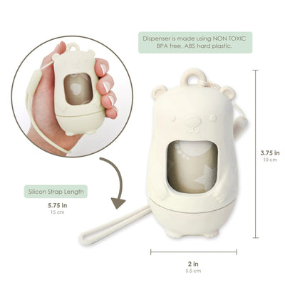 Saco de fraldas Descartáveis e Refil Moodie Teddy Bear Vanilla Dream