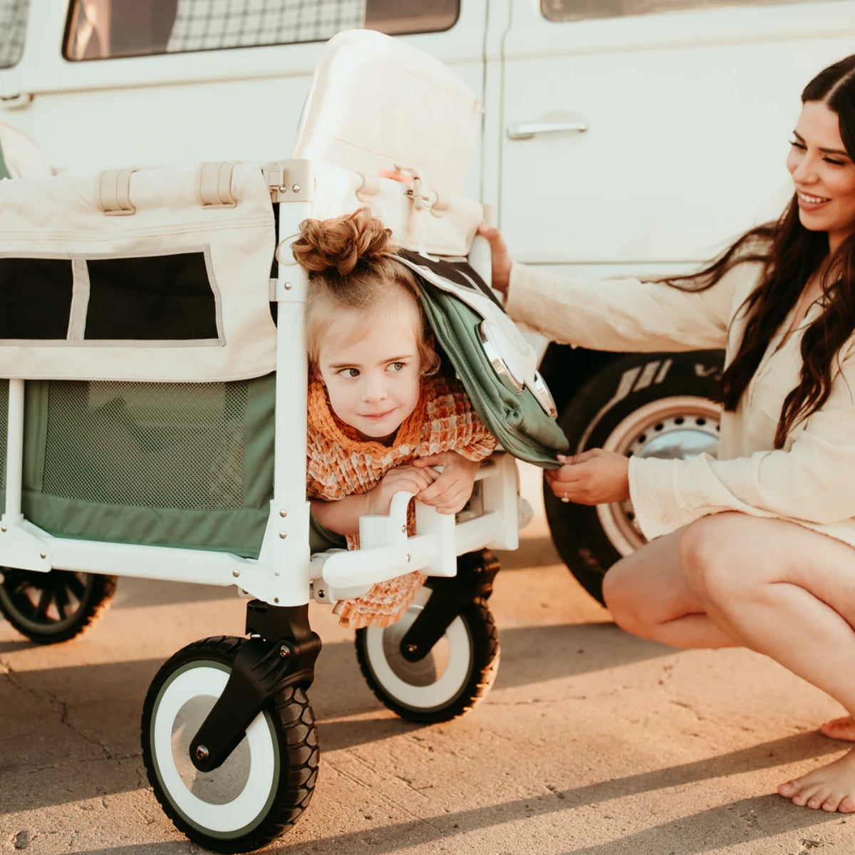 Carrinho de Passeio Wonderfold VW2 Volkswagen - Sage Green