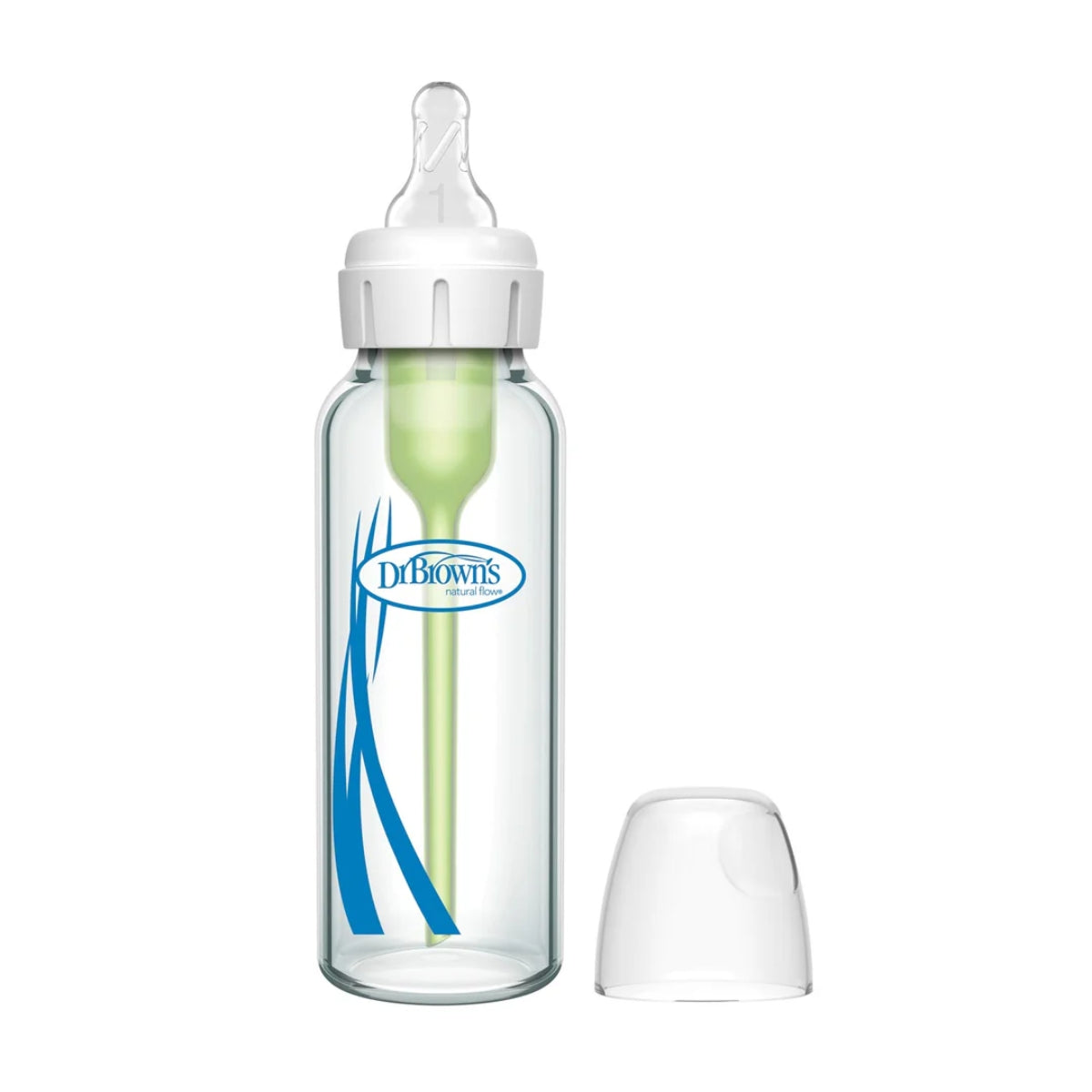 Dr. Brown's - 8Oz Options+ Glass Narrow Baby Bottle, 1Pk