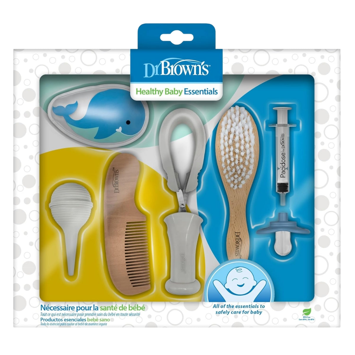 Dr. Brown's - Kit de cuidados essenciais para bebês e crianças saudáveis, kit com 8 peças