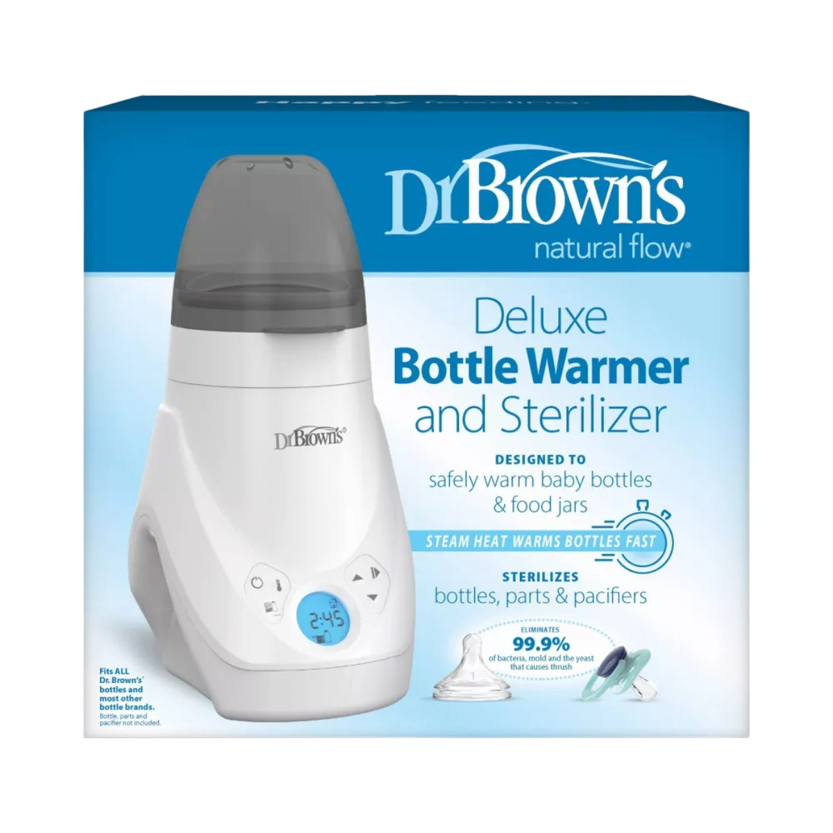 Aquecedor e esterilizador de mamadeiras Dr. Brown's Deluxe - Branco