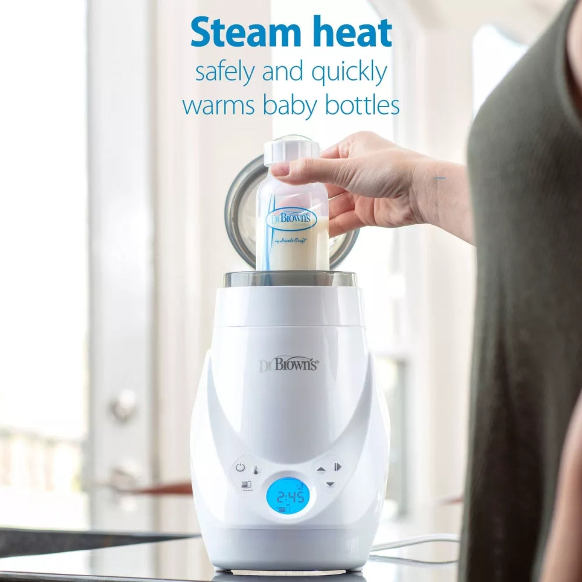 Aquecedor e esterilizador de mamadeiras Dr. Brown's Deluxe - Branco