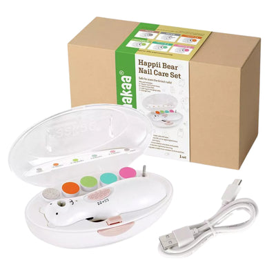 Conjunto de cortador de unhas recarregável Haakaa Happii Bear