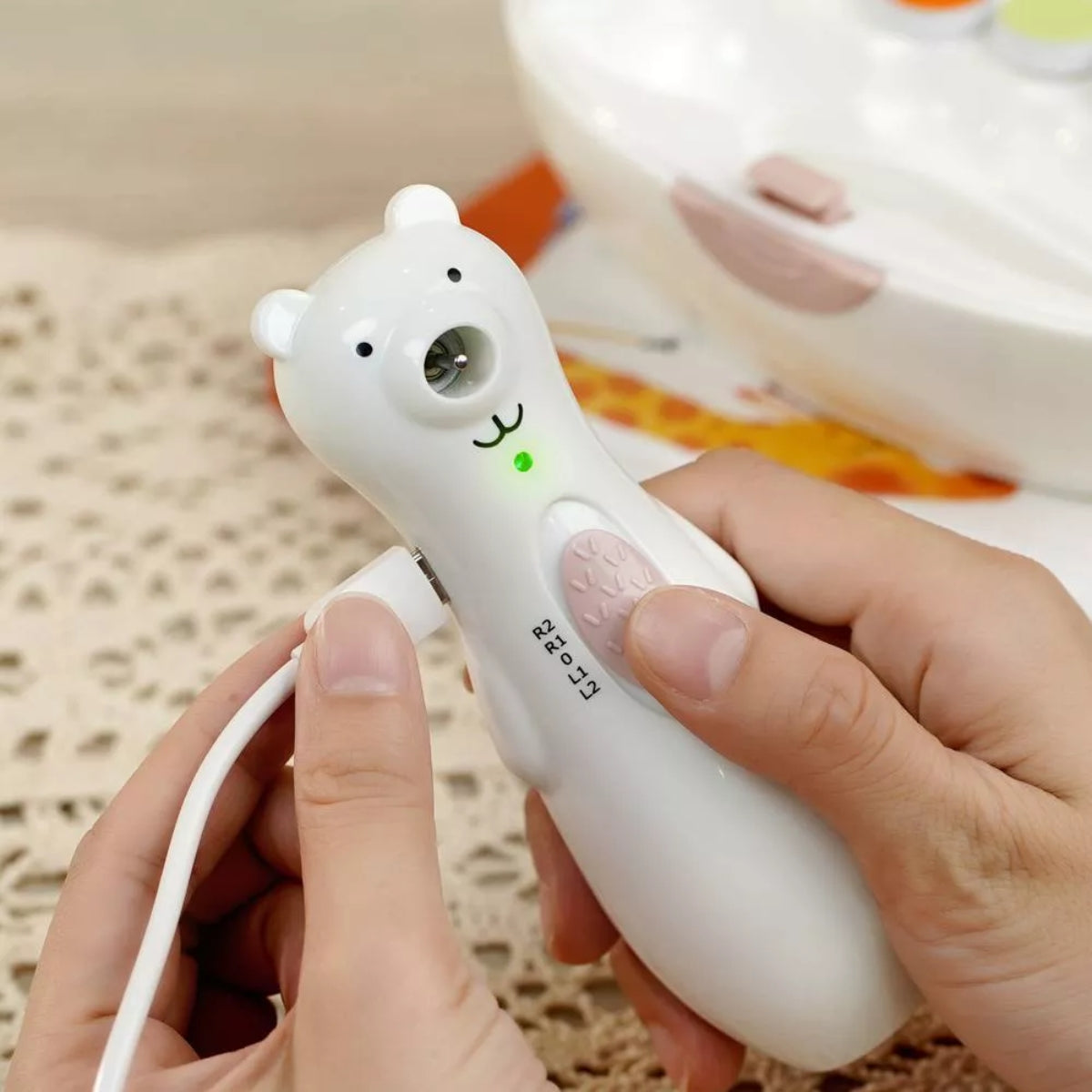 Conjunto de cortador de unhas recarregável Haakaa Happii Bear