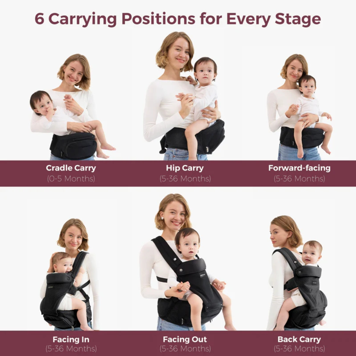 Momcozy Move2Fit Transportador de Assento de Quadril