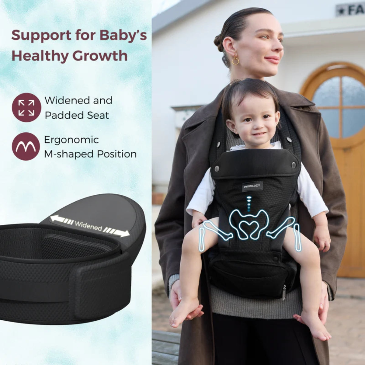 Momcozy Move2Fit Transportador de Assento de Quadril