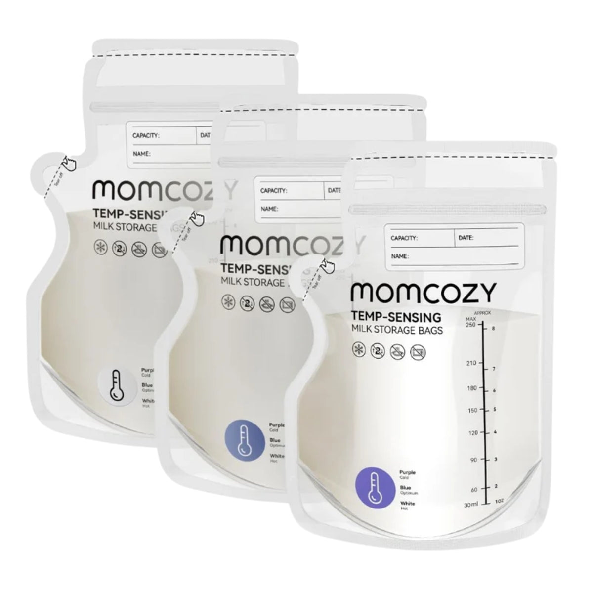 Sacos de armazenamento de leite materno Momcozy Spout 60 unidades