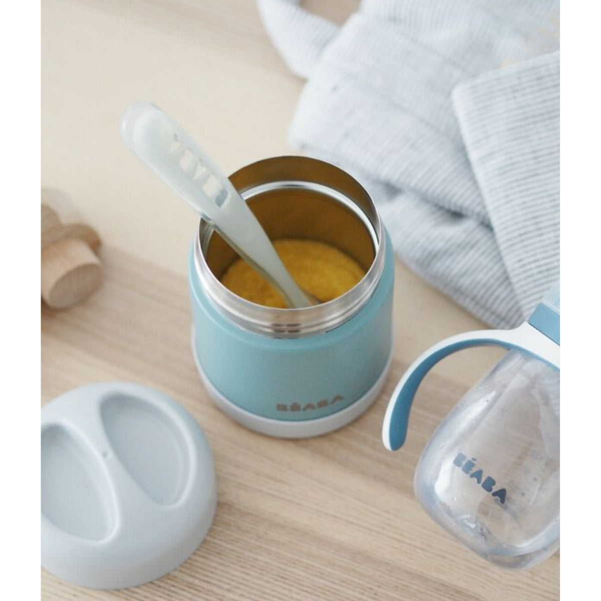 Pote térmico de aço inoxidável 10 oz - Eucalipto
