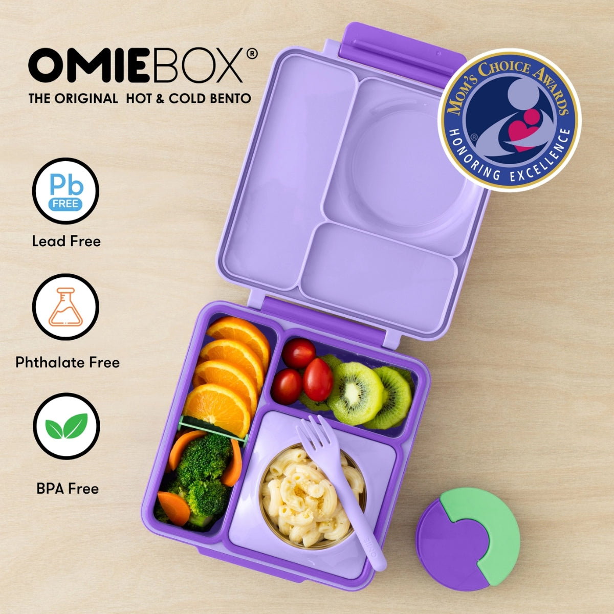 Lancheira Térmica Infantil Omiebox - Lilac Purple