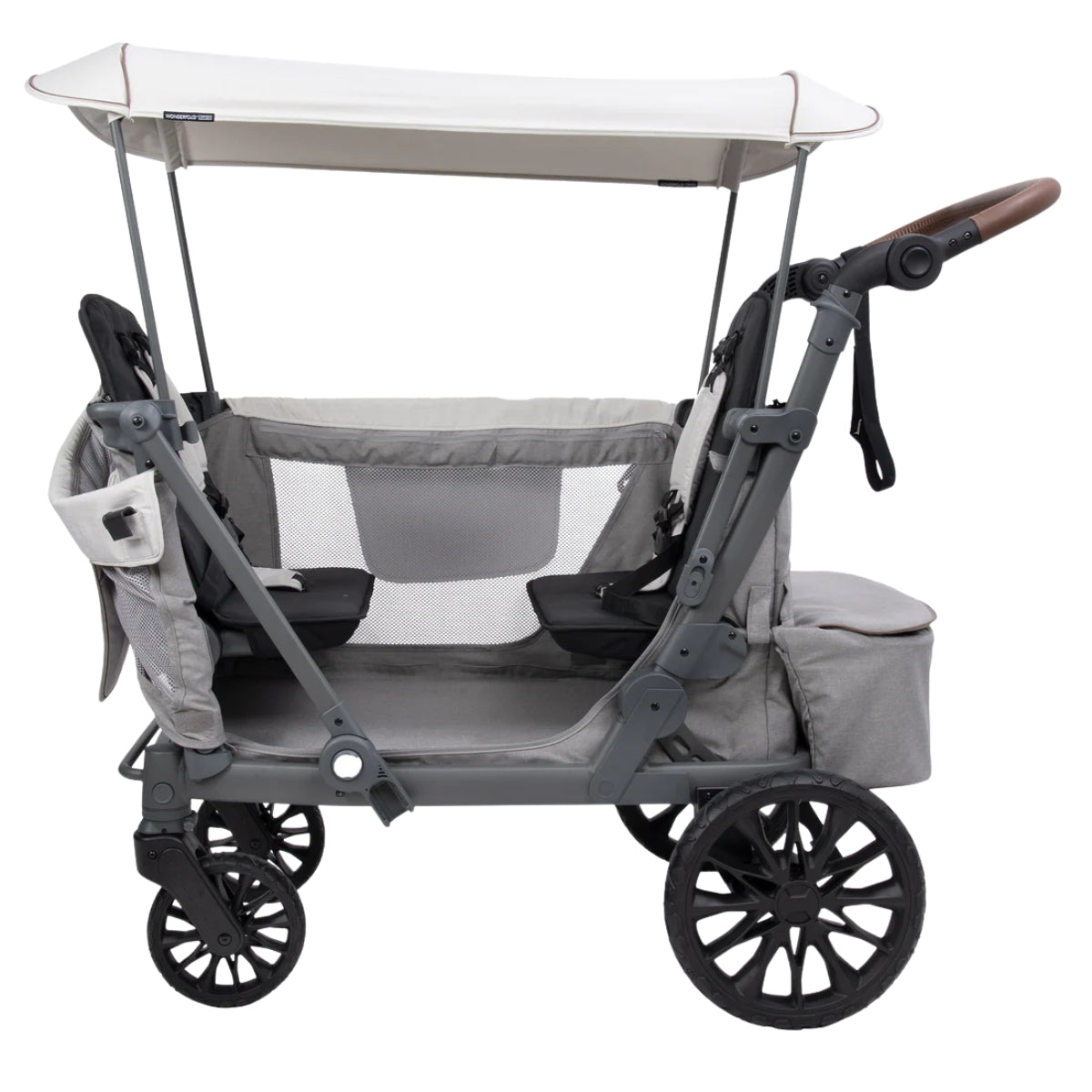 Carrinho de bebê WonderFold L2 Double (2 lugares) - Cinza