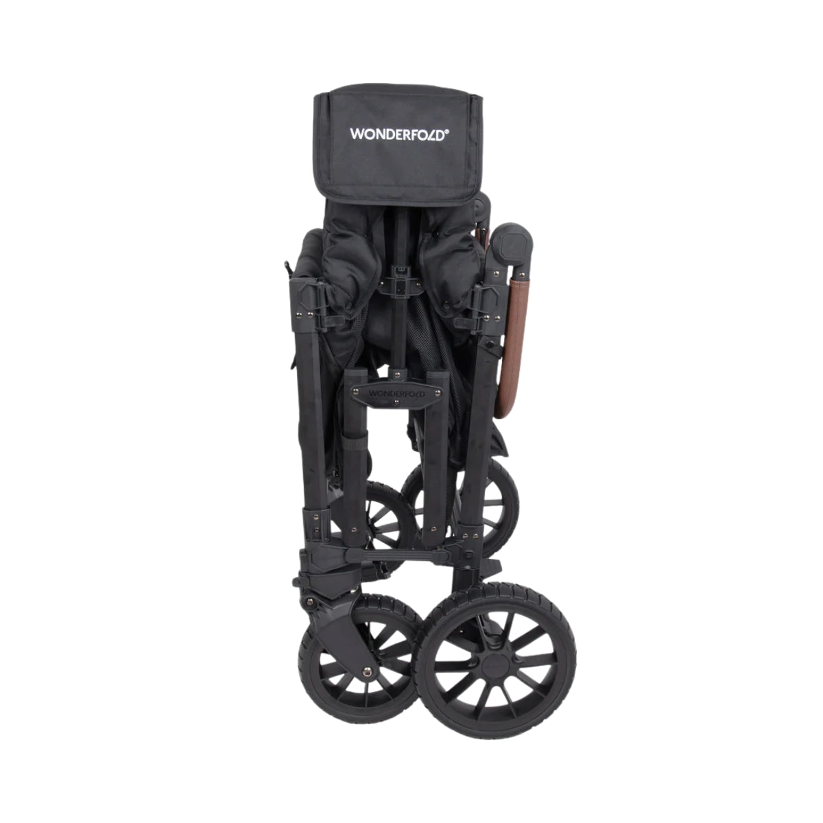 Carrinho de bebê WonderFold W4 Luxe Pro (4 lugares) - Jet Black
