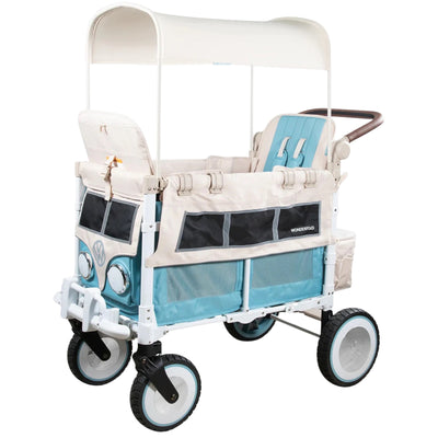 WonderFold VW2 Volkswagon Double (2 Seater) Stroller Wagon - Bondi Blue