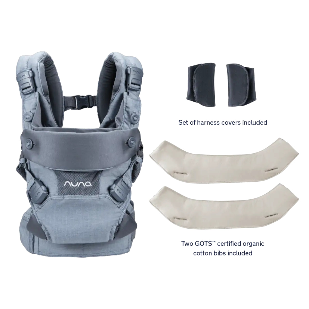 Canguru Nuna Cudl 4 em 1 Softened Denim