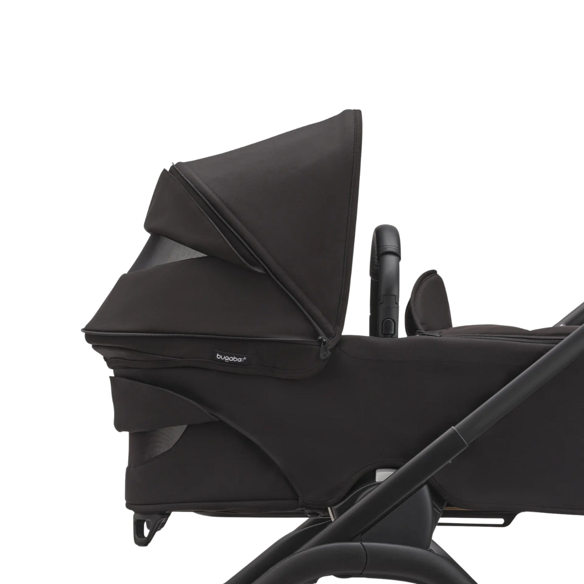 Bugaboo Dragonfly Berço e Assento Para Carrinho - Black/Black/Canopy Grey Melange