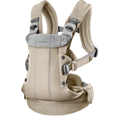 Canguru BabyBjörn One Air 3D Mesh Gray beige