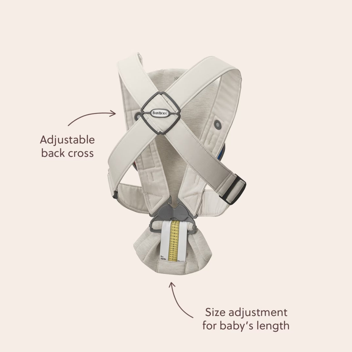 Canguru BabyBjörn Mini 3D Jersey Charcoal Gray