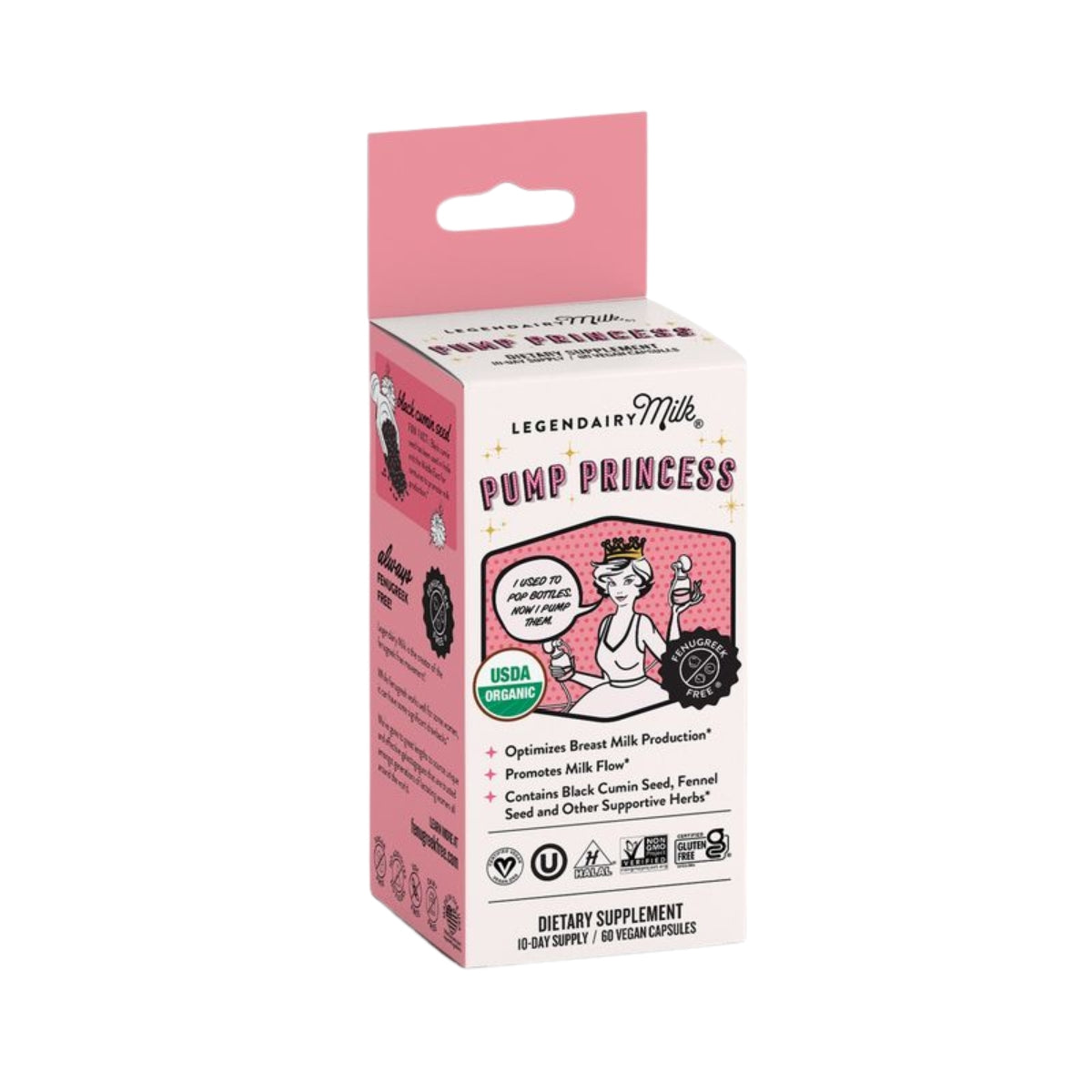 Legendairy Milk Pump Princess - Suplemento de Amamentação 60 Caps