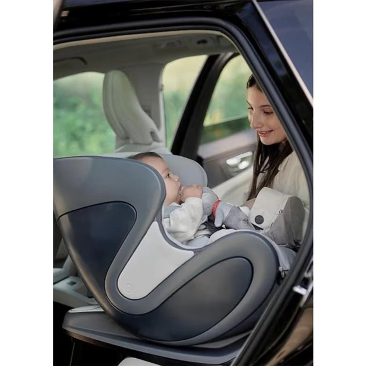 Babyark Smart Convertible Car Seat Charcoal Grey / Glacier Ice