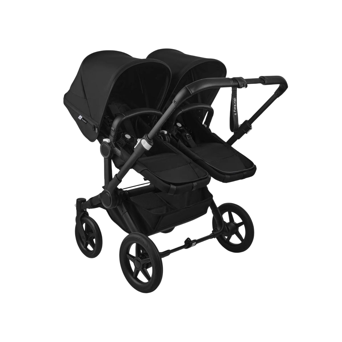 Carrinho de bebê duplo Bugaboo Donkey 5 - All Midnight Black/Black Chassis
