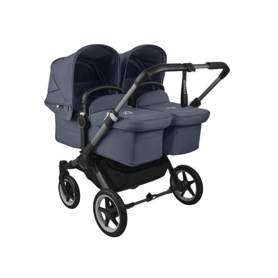 Carrinho de bebê duplo Bugaboo Donkey 5 - All Stormy Blue/Graphite Chassis