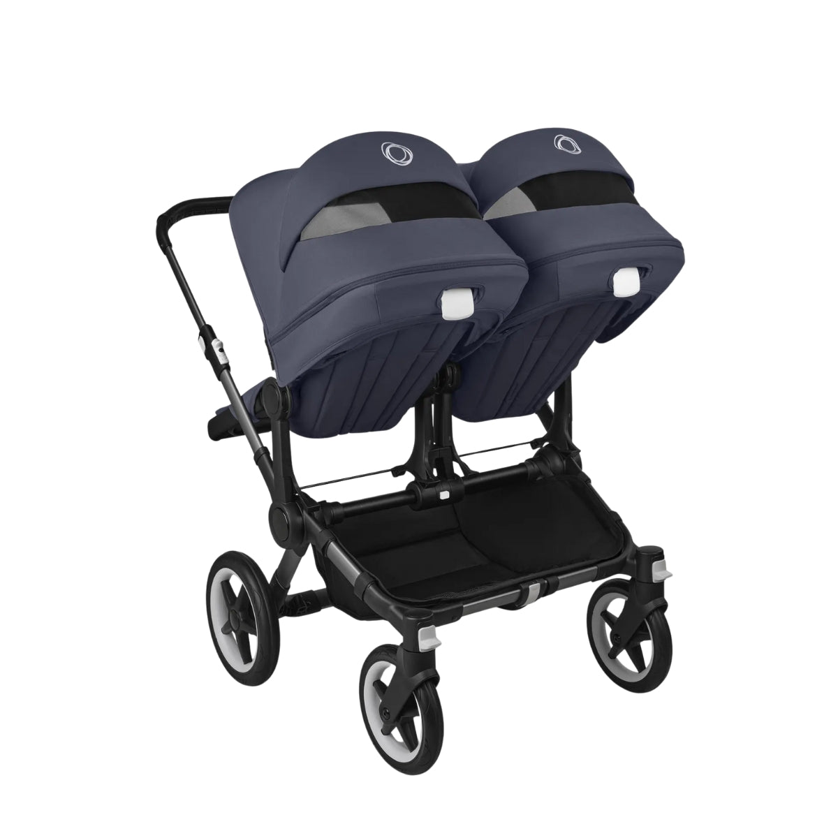 Carrinho de bebê duplo Bugaboo Donkey 5 - All Stormy Blue/Graphite Chassis