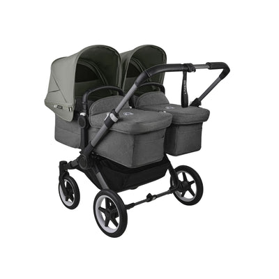 Carrinho de bebê duplo Bugaboo Donkey 5 - Forest Green/Graphite Chassis