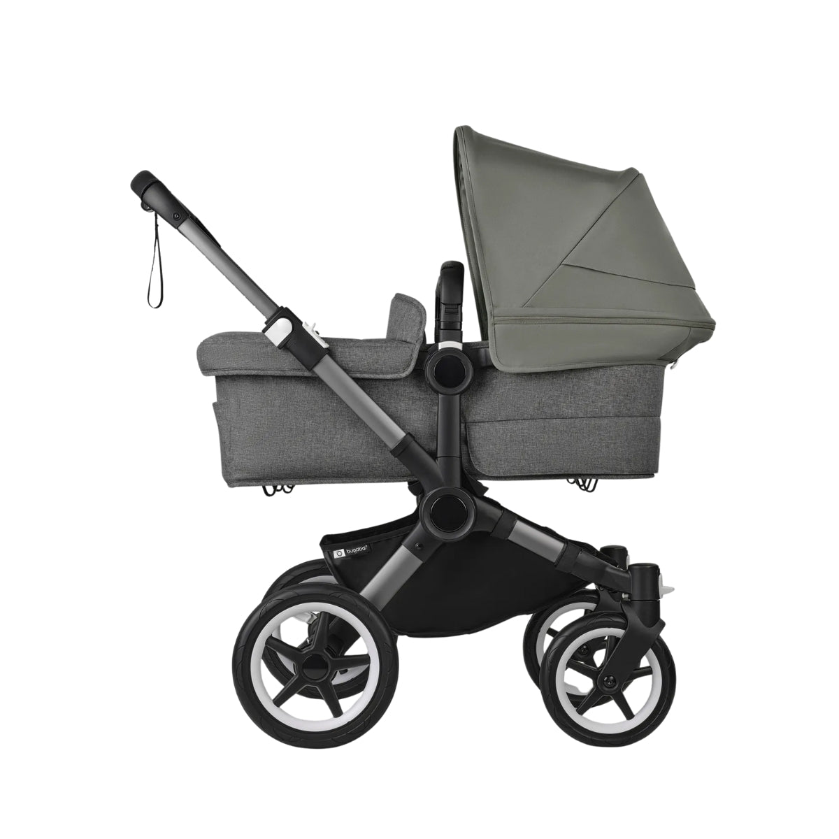 Carrinho de bebê duplo Bugaboo Donkey 5 - Forest Green/Graphite Chassis