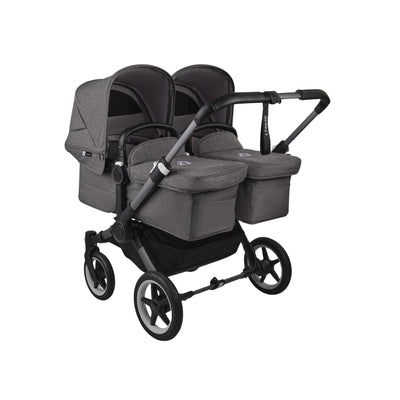 Carrinho de bebê duplo Bugaboo Donkey 5 - All Grey Melange/Graphite Chassis