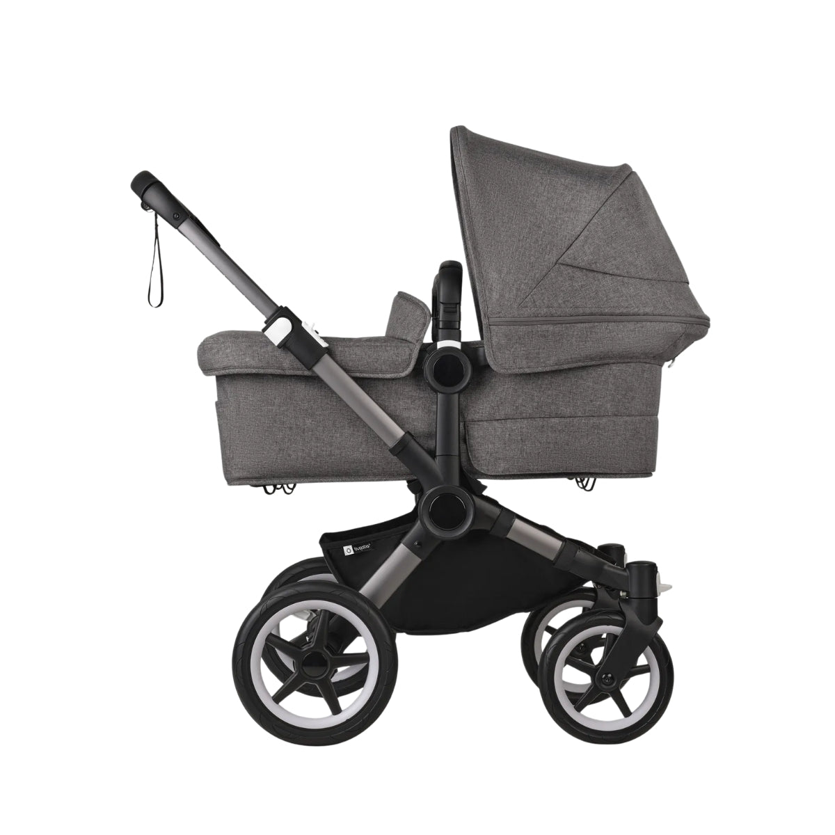 Carrinho de bebê duplo Bugaboo Donkey 5 - All Grey Melange/Graphite Chassis