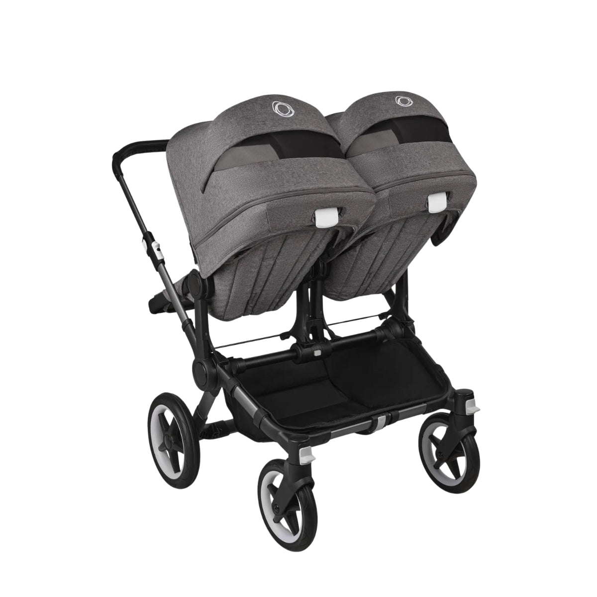Carrinho de bebê duplo Bugaboo Donkey 5 - All Grey Melange/Graphite Chassis