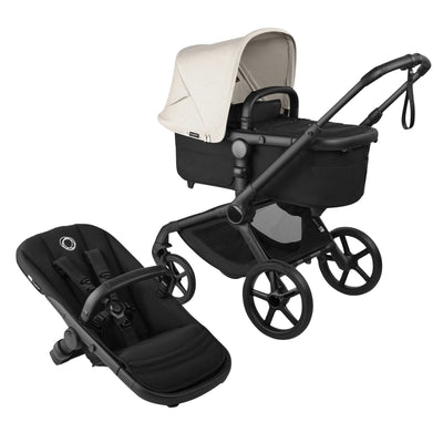 Carrinho de bebê 2 em 1 Bugaboo Fox 5 Renew - Misty White/Black Chassis