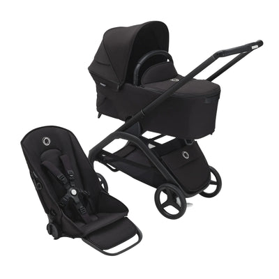 Carrinho de bebê 2 em 1 Bugaboo Dragonfly - Midnight Black/Frame Black