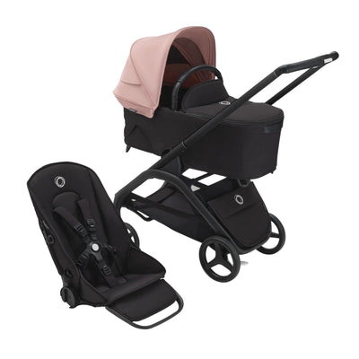 Carrinho de bebê 2 em 1 Bugaboo Dragonfly - Morning Pink/Frame Black