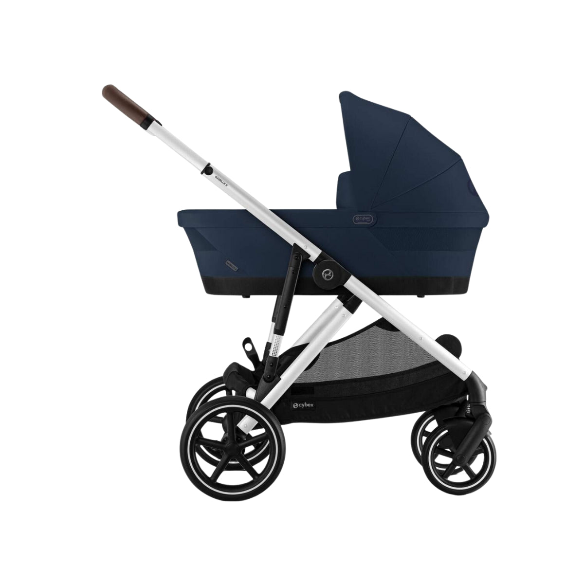 Carrinho De Bebê Cybex Gazelle S Ocean Blue (Silver Frame)