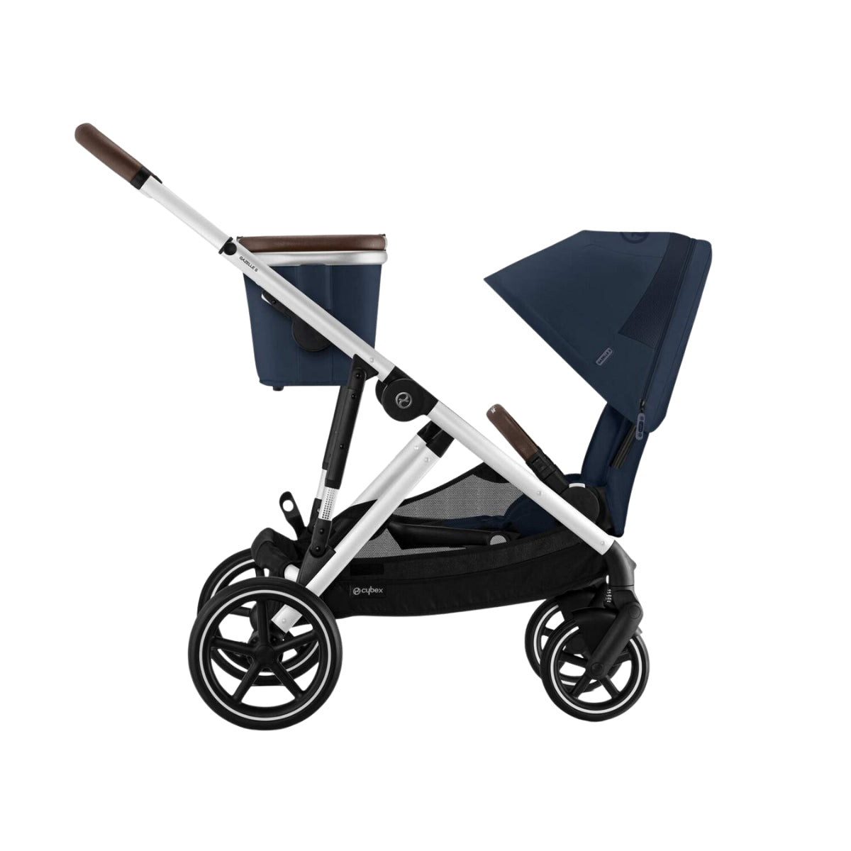 Carrinho De Bebê Cybex Gazelle S Ocean Blue (Silver Frame)