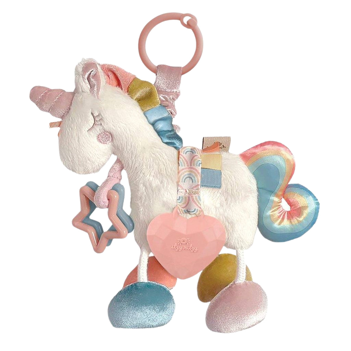 Brinquedo de atividade para dentição Itzy Ritzy Link & Love - Unicórnio