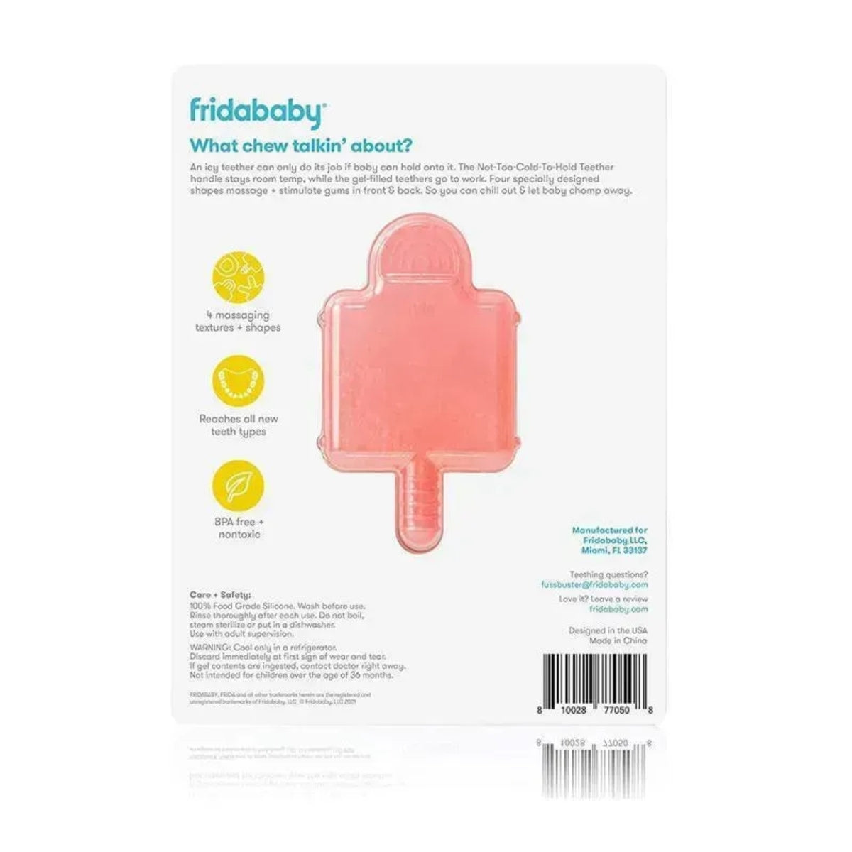 Mordedor Infantil Congelável Com Alças Para Segurar Fridababy