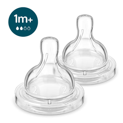Bico de Mamadeira Avent Anti-Cólica Flow 2 Bico 2 Unidades