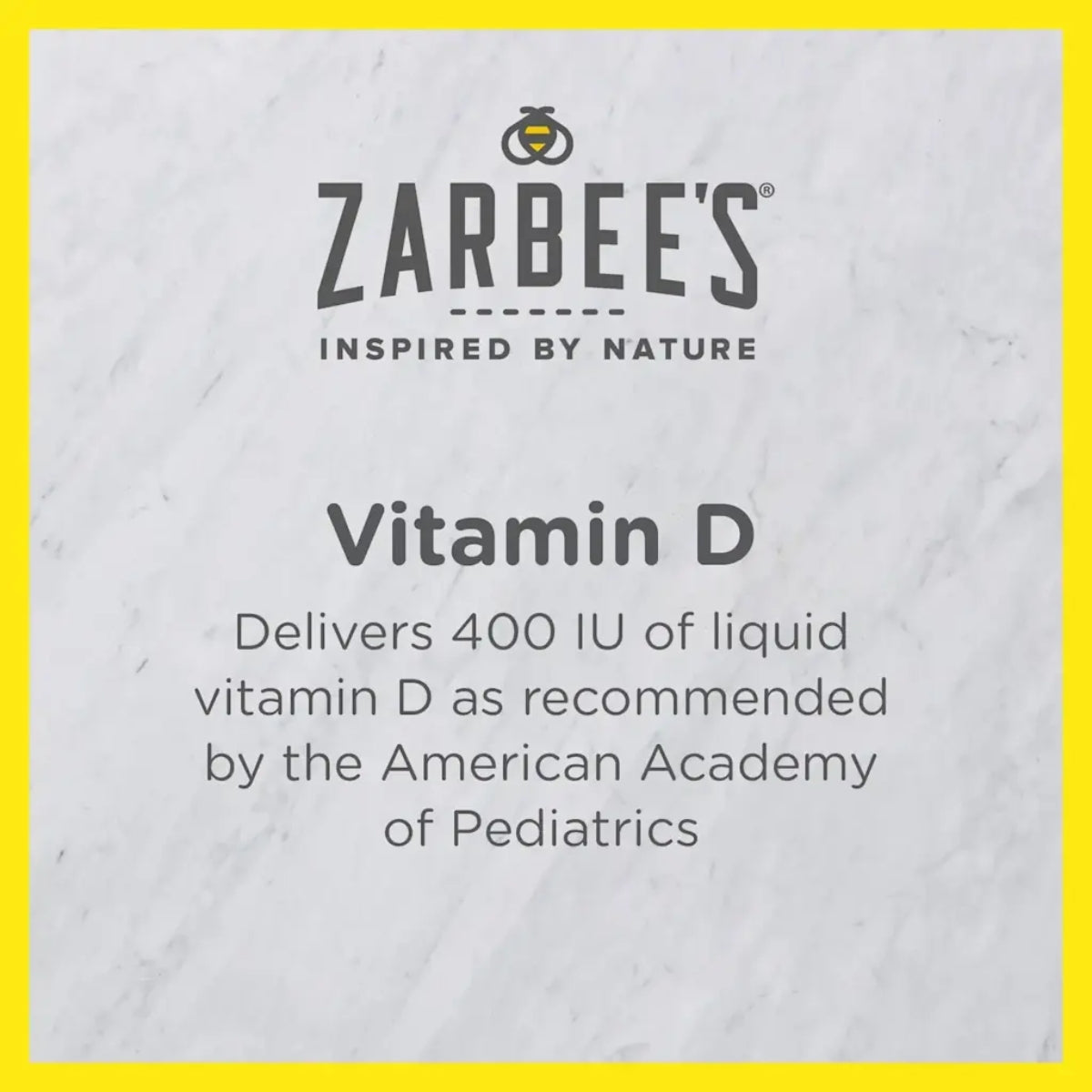 Suplemento de Vitamina D Infantil Zarbee's 0M+