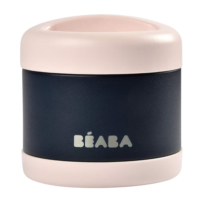 Beaba - Jarra de aço inoxidável de 16 onças, meia-noite