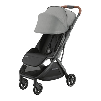 Carrinho Compacto UPPAbaby Minu V3 - Greyson (Carvão Melange / Quadro de Carbono / Couro de Sela)