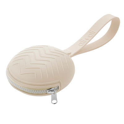 Ali + Oli Porta-Chupeta de Silicone - Natural